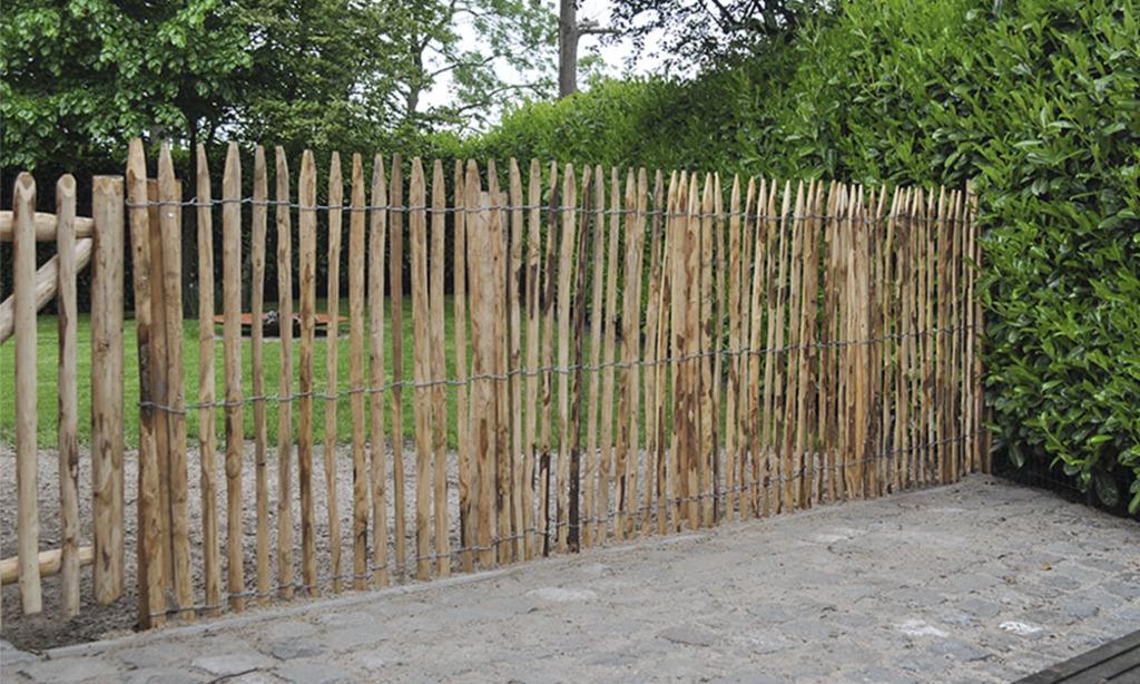 Kastanje hekwerk Afsluiting in kastanje, hekwerk ,latwerk, veh Ronse